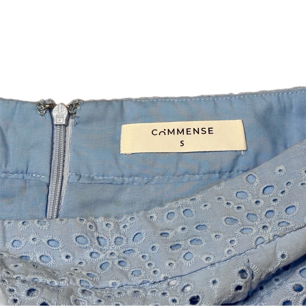 Commense Light Blue Eyelet Two-Piece Skirt Set - Picture 12 of 14